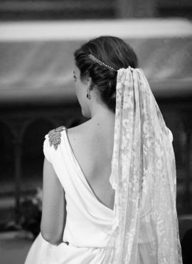 Veil and Headpiece for a Pol Núñez bride